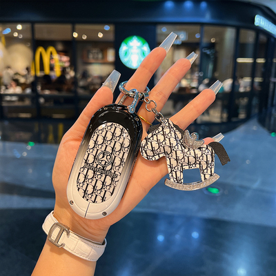 适用奔驰钥匙套新c260l/c200l/2024款e级e300l/s450/glc300高级感