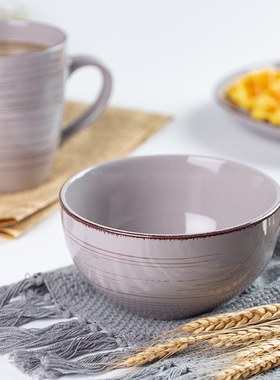 5.5英寸陶瓷碗创意家用个性大饭碗粥碗中号面碗简约北欧ins风餐具