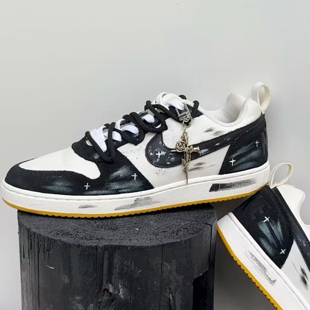 球鞋定制 Nike Court Borough 星辉印记复古工装哥特男女低帮板鞋,运动鞋new,板鞋,淘宝优惠券,粉丝福利购,淘宝优惠卷