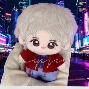 正版新款任嘉伦10CM海星体印花棉花娃娃玩偶明星属性送人生日礼物