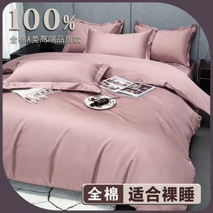 高档床上四件套高端春季100全棉上档次纯棉高颜值四季通用主卧室
