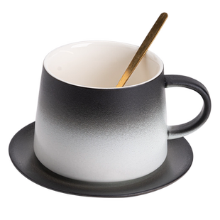 记今朝 窑变陶瓷咖啡杯套装马克杯下午茶杯子拿铁杯家用小水杯