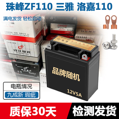 珠峰ZF110三雅SY110摩托车电瓶