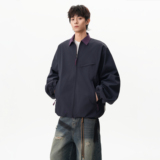 25秋新款工装美式复古夹克宽松翻领外套ZJK684P75，男装夹克，星座1308