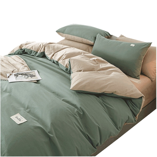 冬天盖的厚被子加被套一体全套纯棉可拆洗丝绵被套被芯两件套秋冬