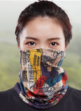 户外骑行围脖防晒面罩魔术头巾男遮脸女冬薄款防风沙三角面巾脖套
