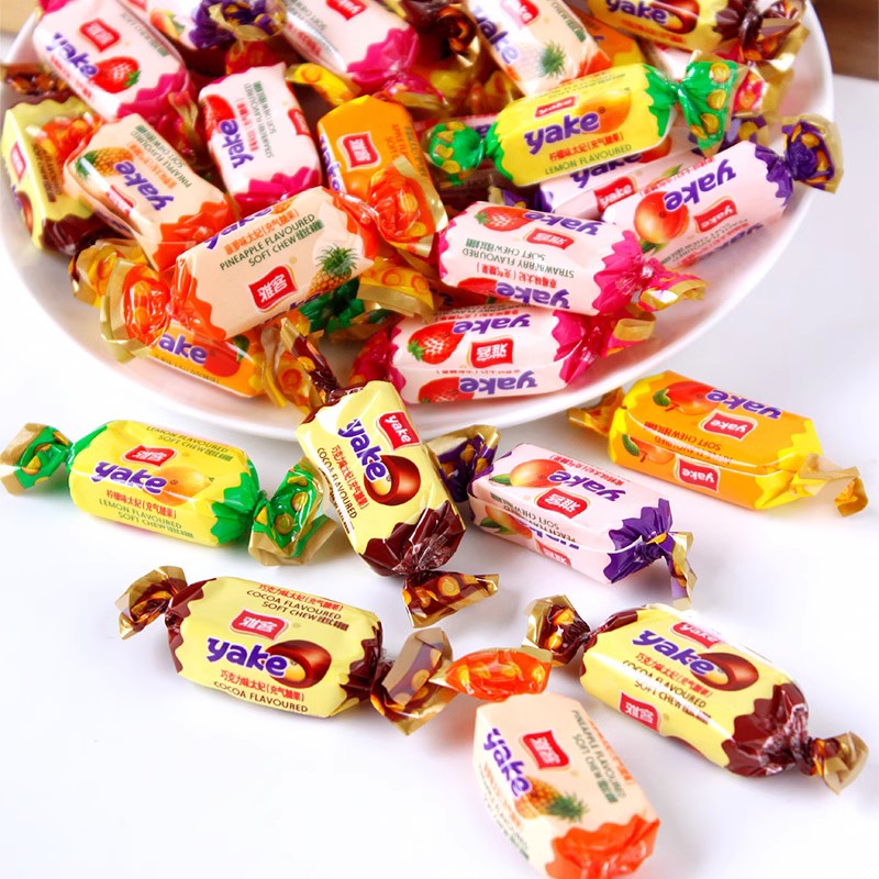 雅客奶糖水果味混合童年巧克