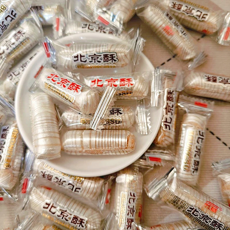 汇福园大虾酥500g老北京特产酥心糖散装花生酥结婚喜糖果年货批发