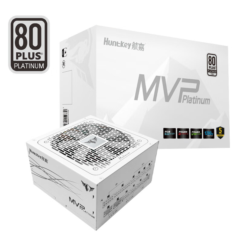 航嘉电源500W 650W 金牌全模组额定750W台式机电脑电源850W 1000W