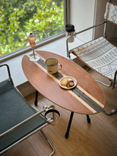 燕十山yss出品露营折叠橄榄桌户外风茶几边几小户型设计师小桌子