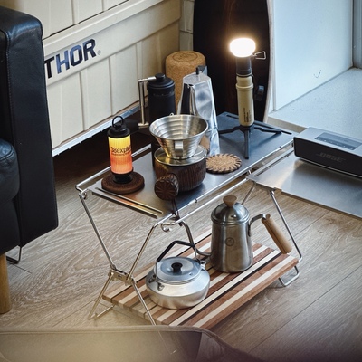 TOKYOCRAFTS不锈钢折叠露营桌