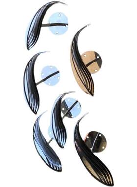 不锈钢镜面金属鱼雕塑酒店会所大堂别墅中庭风水鱼装饰品铁艺摆件