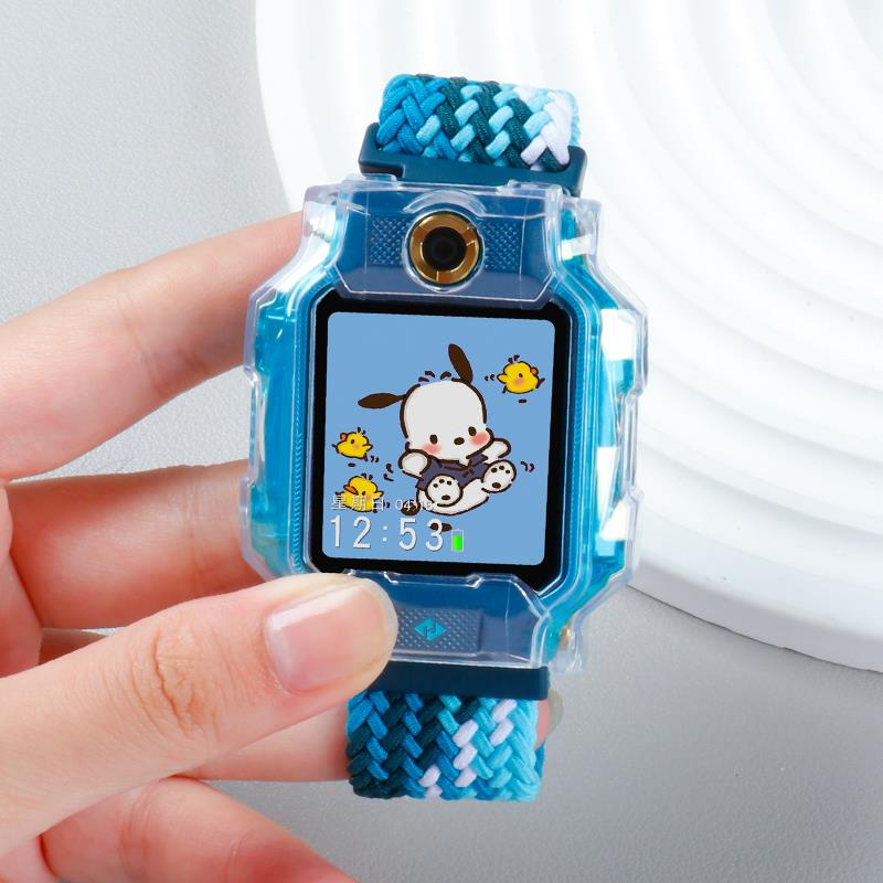 适用小天才电话手表z9编织磁吸表带z8/z7z6树脂替换带通用配件Q1a