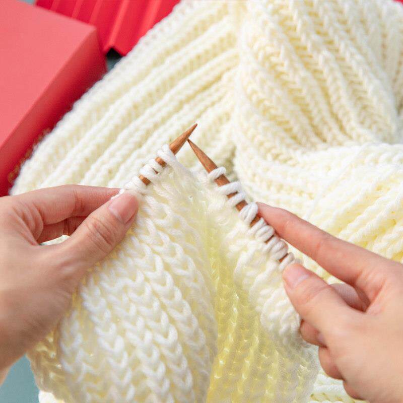 手工DIY毛线编织围巾材料包情侣自制礼物送男友女友冬季保暖针织