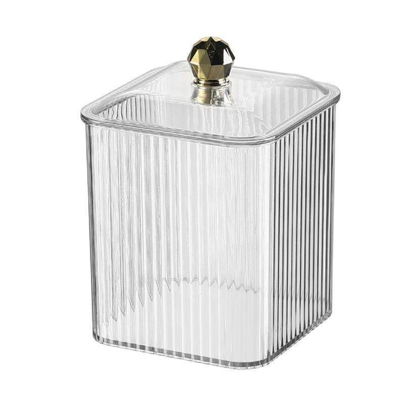 日本进口精工棉签收纳盒小型卸妆棉化妆棉整理牙签盒口红收纳盒