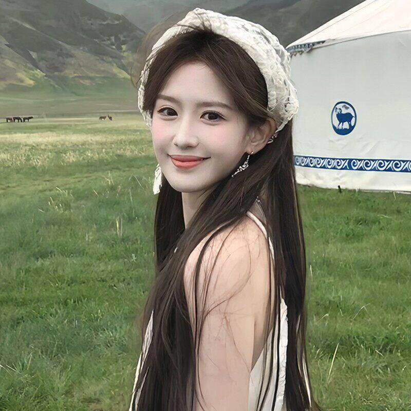 游蕾丝花边头三巾PDB女2025正流行草原旅拍照角头巾田园风氛围饰