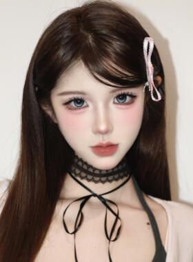纯欲辣妹蕾丝蝴蝶结choker颈链女项链配饰锁骨链颈带甜美绑带