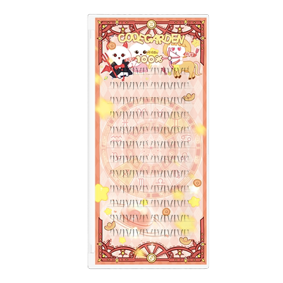 CODEGARDEN【星座系列】上春叁下睫毛透明梗柔软自然分段式仙子款