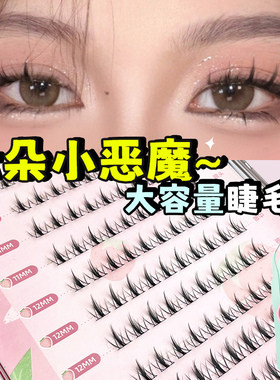 CODEGARDEN云朵懒人三部曲假睫毛自然仿真自嫁接小恶魔漫画眼睫毛