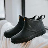 男士 低帮雨鞋 厨房胶鞋 防滑时尚 水靴潮 代发夏季 雨靴短筒防水鞋 韩版