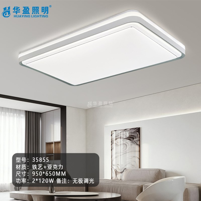轻奢led客厅吸顶灯长方形简约现代 大厅卧室饭厅北欧网红Z款2025