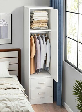 衣柜小型落地占地小单门小户型窄家用卧室女生木O质迷你40cm宽简