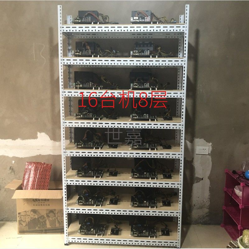 游戏工作室多层电脑架裸机架机箱架多开架dnf搬砖主板架主机架