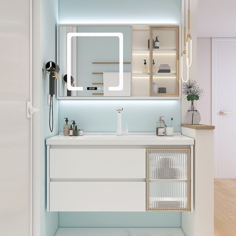 78北欧浴室柜组合68/108cm118厘米98/88智能洗漱台脸盆洗手卫浴柜