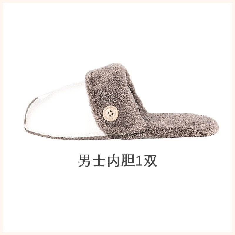 拖鞋替换芯e可拆洗男士可拆卸毛绒可机洗女士防滑内胆套防水棉拖