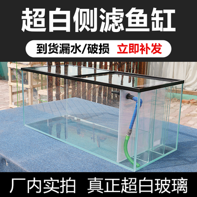 超白鱼缸定制定做金晶玻璃客厅小型家用生态水草侧滤W背滤鱼缸过