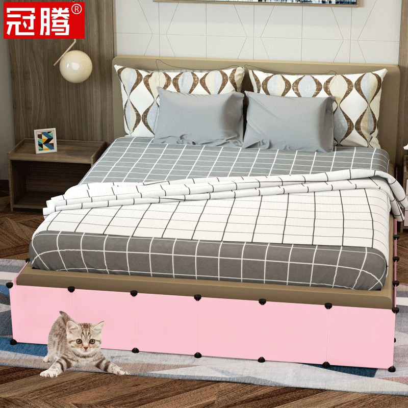 床底挡板防猫宠i物沙发底防尘挡缝隙挡条家用卧室床边护栏围栏隔