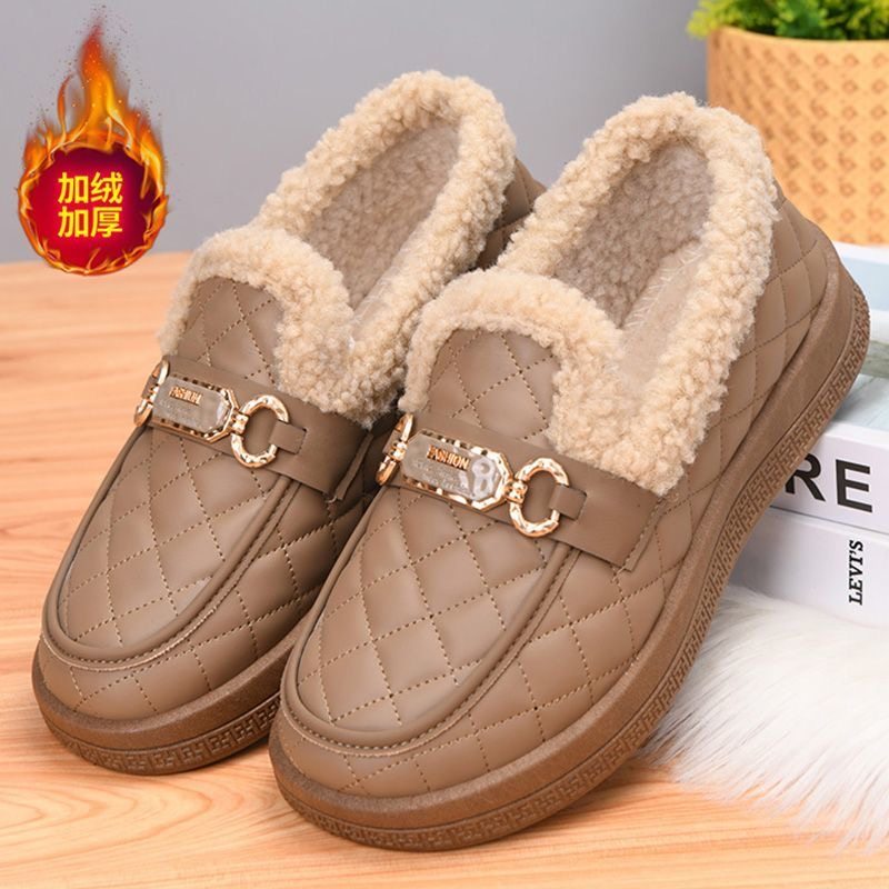 老北京布鞋女棉鞋冬季加绒加厚