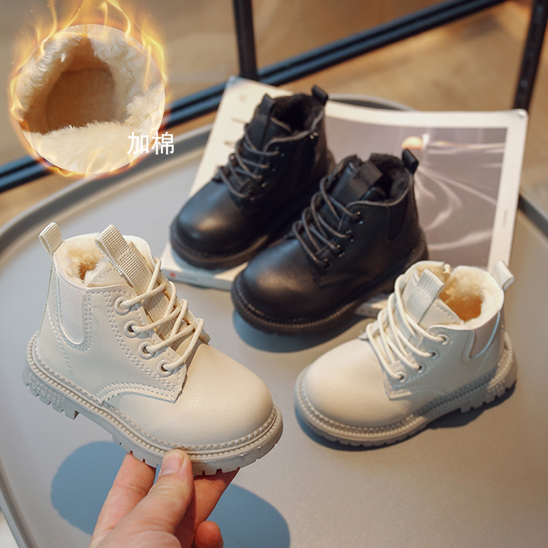 马丁靴保暖男女童时尚百搭