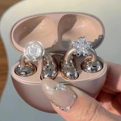 华为freeclip耳机钻扣可转动