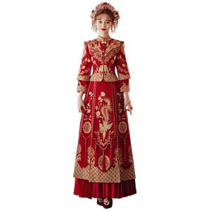 秀禾服婚服2024新款新娘中式礼服出阁嫁衣结婚敬酒婚纱小个子秀和