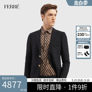 男外套821C3710AS 都市条纹西服男秋冬新款 商务正装 Ferre费雷男装