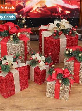 Christmas decorations Christmas gift box set three Christmas