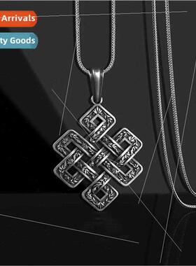 Celtic Mythology Solomon Knot Pendant Europe ins punk neckla