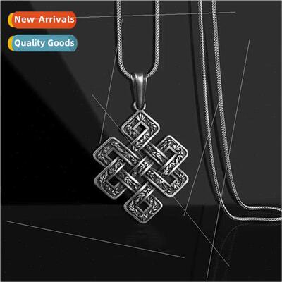 Celtic Mythology Solomon Knot Pendant Europe ins punk neckla