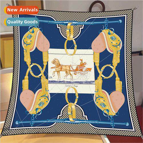 New small square scarf silk scarf women simulation silk para