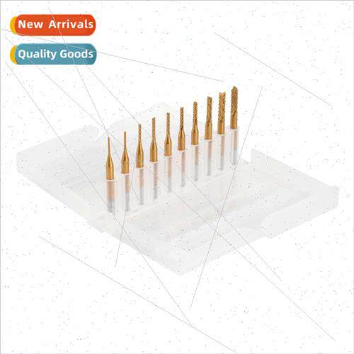 10pcs coated milling cutter bs 0.5-3.175mm corn milling cutt