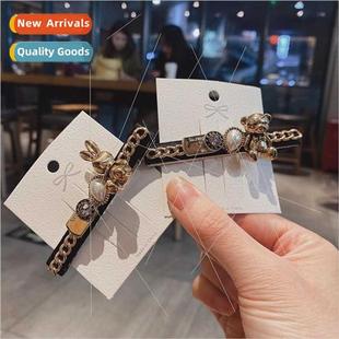 Retro hair clips pearl hair accessories girl Korean clip sid