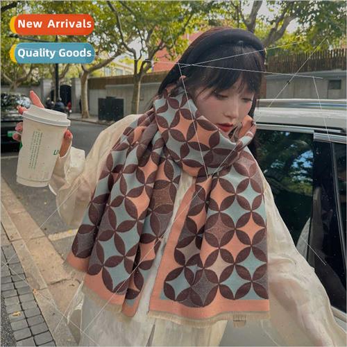 Autumn winter scarf female bright crystal air-condioning roo