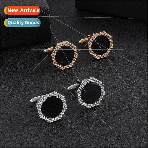 Europe Uned States alloy geometric round diamond French cuff