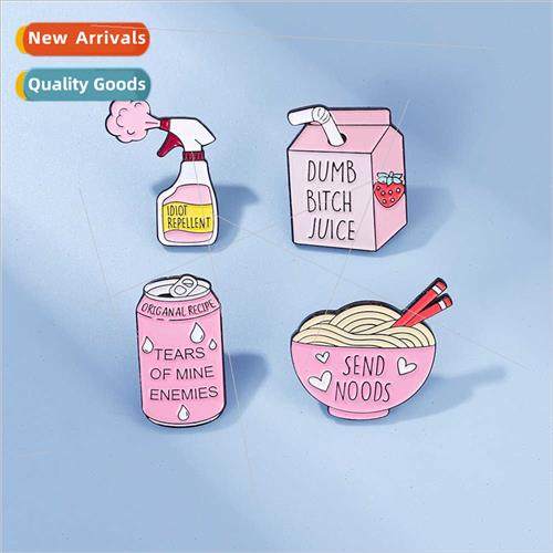 Model Creative Pink Series Soda Milk Noodle Shape Design Bag
