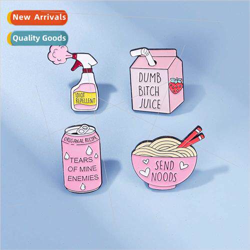 Model Creative Pink Series Soda Milk Noodle Shape Design Bag