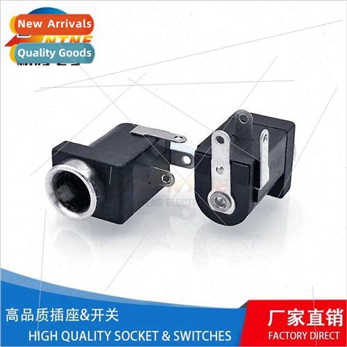 DC power socket DC-005 wh bushing wh metal head 5521 3-prong