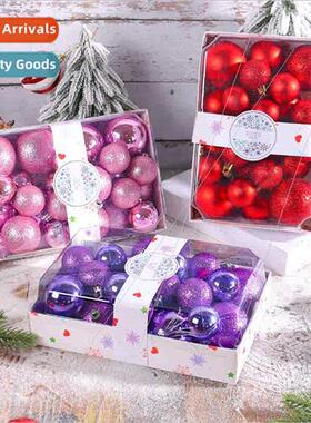 2023 Rectangle Boxed Color Balls 4/5/6cm Christmas Balls Set