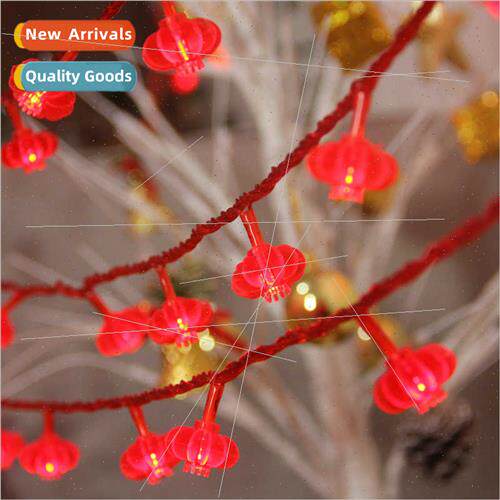 LED New Year colorful lights red lanterns string lights fest