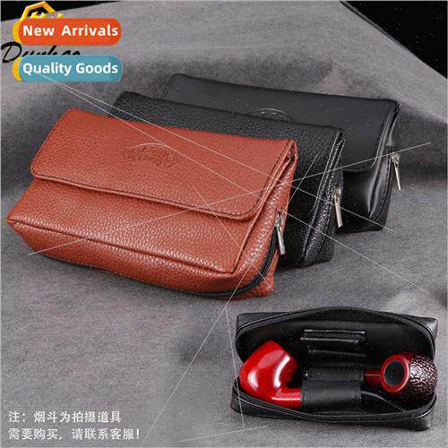 Black Glossy ngle Pipe Bag Double Buckle Zipper Bag Pipe Acc